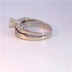 Lady's Diamond Wedding Band 10 Diamonds 1.40 Carat T.W. 14K White Gold 4.7g